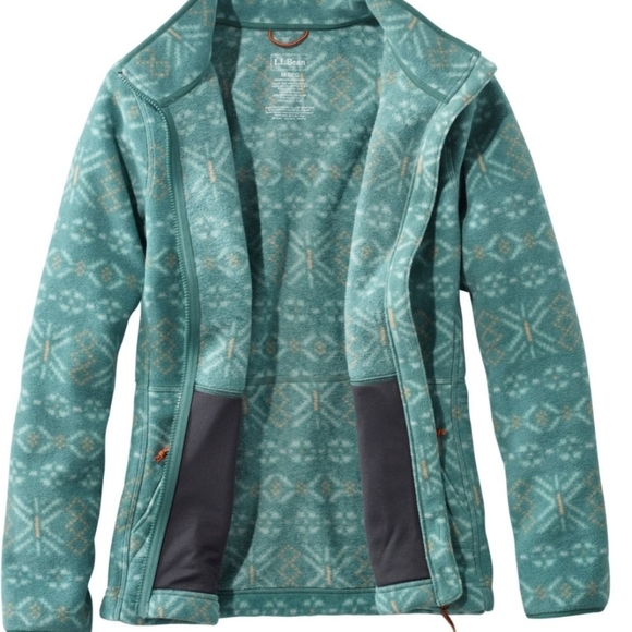LL Bean Mountain Classic Fleece Jacket, Print Size XXS - Picture 2 of 8